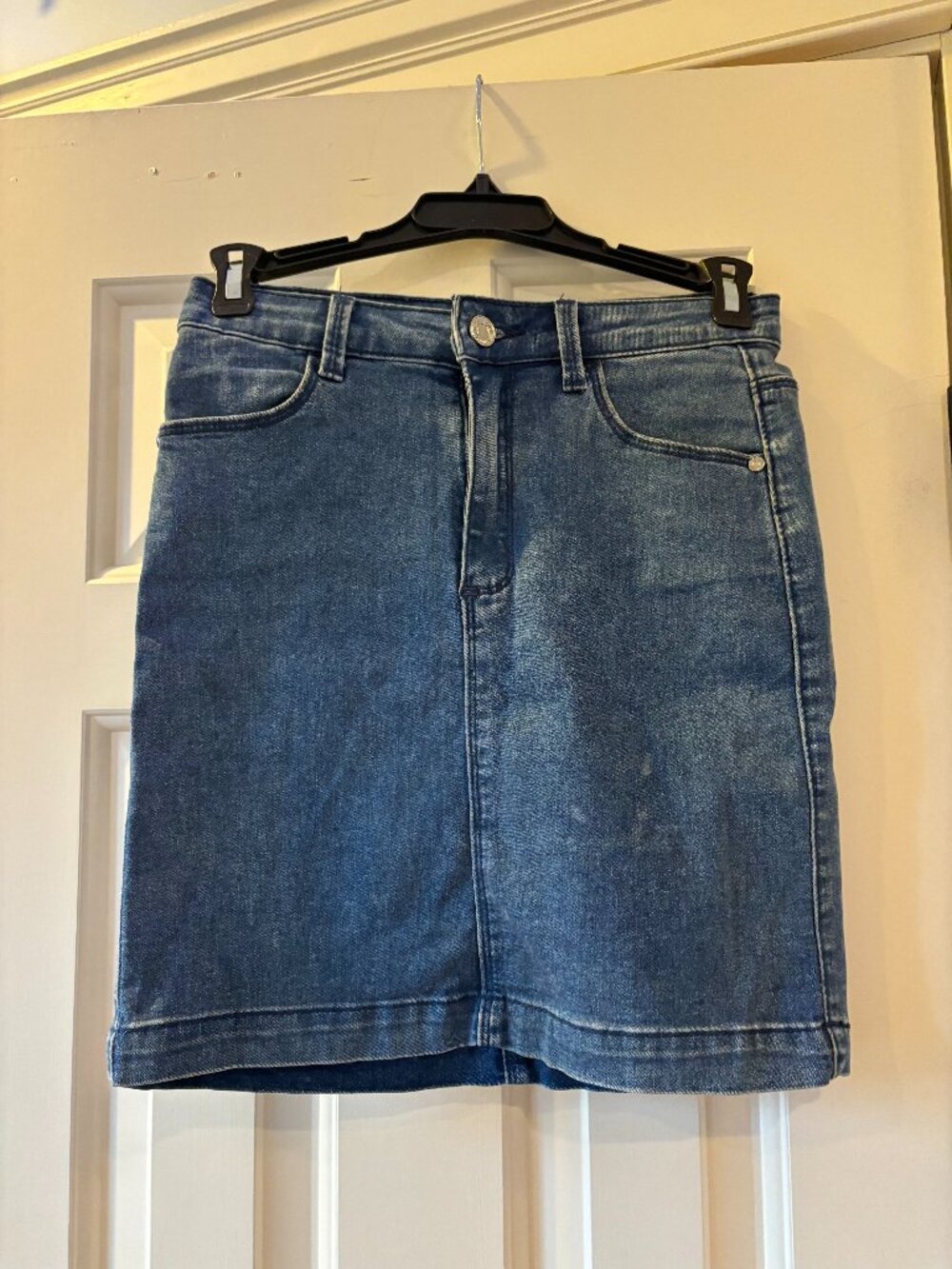 Body Con Denim Mini Skirt